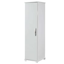 Armário Multiuso Cuiabá 1 Porta 4 Prateleiras Arte Móveis Cor Branco Armário Multiuso Cuiabá 1 Porta 4 Prateleiras Arte Móveis Cor Branco