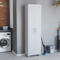 Armário Multiuso Dallas 2 Portas com Pés Branco San Marino