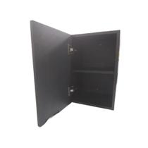 Armário Multiuso em MDF para Cozinha, Quartos, Banheiros Escritórios Fácil Instalação Preto 45x45x20