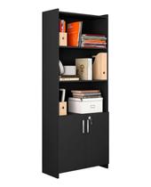 Armário Multiuso Escritório Preto - Notável