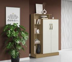 Armário Multiuso Florença com 2 Portas e Nicho - Atacama/Off White Aramóveis