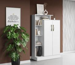 Armário Multiuso Florença com 2 Portas e Nicho - Branco Aramóveis