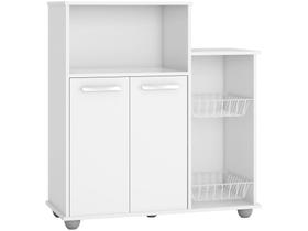 Armário Multiuso Fruteira 2 Portas Sollys - Branco Armário Multiuso Fruteira 2 Portas Sollys - Branco