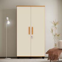 Armario Multiuso Grande e Reforçado Ouro Fechadura com Chave Nature / Off White