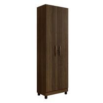 Armário Multiuso Ibiza 2 Portas 5 Prateleiras com Chave Imbuia - Panorama Móveis