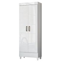 Armário Multiuso Irene 2 Portas 3 Prateleiras MDF-MDP 60CM Branco Armário Multiuso Irene 2 Portas 3 Prateleiras MDF-MDP 60CM Branco