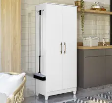 Armário Multiuso Jade Branco Moval