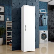 Armário Multiuso Jasmim Branco 1 Porta Kaiki Móveis Armário Multiuso Jasmim Branco 1 Porta Kaiki Móveis