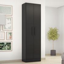 Armário Multiuso Jersey 2 Portas Preto Tx - Pnr Móveis