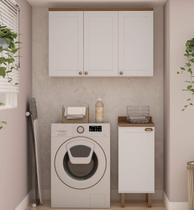 Armário Multiuso Lavanderia Modulado Área de Serviço 3 peças 59 Acquaflex Genialflex Armário Multiuso Lavanderia Modulado Área de Serviço 3 peças 59 Acquaflex Genialflex