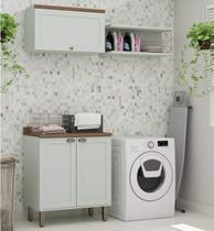 Armário Multiuso Lavanderia Modulado Área de Serviço 4 peças 25 Acquaflex Genialflex Armário Multiuso Lavanderia Modulado Área de Serviço 4 peças 25 Acquaflex Genialflex