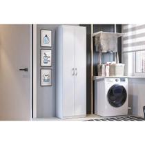 Armário Multiuso Lavanderia PH 1711 c/ 2 Portas Branco - Herval Armário Multiuso Lavanderia PH 1711 c/ 2 Portas Branco - Herval