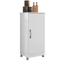 Armário Multiuso Lírio 49cm 1 Porta Branco Moval