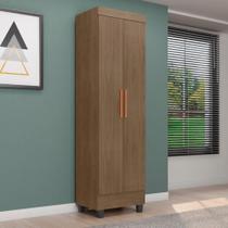 Armário Multiuso Lite 2 Portas 3 Prateleiras MDP 50cm Carvalho Oak Móveis Leão Armário Multiuso Lite 2 Portas 3 Prateleiras MDP 50cm Carvalho Oak Móveis Leão