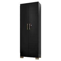 Armário Multiuso Luna Preto Fosco - Kits Paraná