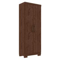 Armário Multiuso Max Plus 2 Portas 4 Prateleiras 60,9cm Jacarandá Fosco Zanzini Móveis