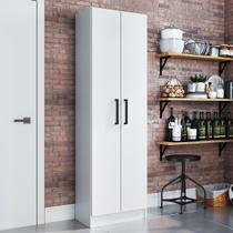 Armário Multiuso Milano 2 Portas 5 Prateleiras Branco - Irm Móveis Armário Multiuso Milano 2 Portas 5 Prateleiras Branco - Irm Móveis