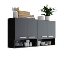 Armário Multiuso Modular Cozinha Lavanderia Aéreo 4 Portas Bonatto Armário Multiuso Modular Cozinha Lavanderia Aéreo 4 Portas Bonatto