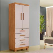Armário Multiuso New Aurora 2 Portas 4 Gavetas Cin/Off Armário Multiuso New Aurora 2 Portas 4 Gavetas Cin/Off