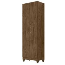 Armario Multiuso New Iris 2 Portas 181x55 Cm Castanho Wood Armario Multiuso New Iris 2 Portas 181x55 Cm Castanho Wood