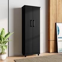 Armário Multiuso Nina 2 Portas cor Preto - Rud Rack