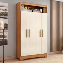 Armário Multiuso NT 4040 2 Portas com Prateleiras Freijó Trend e Off White TX Notável Móveis Armário Multiuso NT 4040 2 Portas com Prateleiras Freijó Trend e Off White TX Notável Móveis