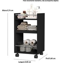 Armário Multiuso Organizador Banheiro Sala Decore com Rodizio Amora cores - Comprar Moveis para sua Casa