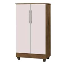 Armário Multiuso Organizador Lavanderia 2 Portas 1,18m Smart Jequitibá / Off White J&A