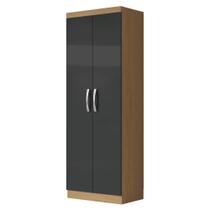 Armário Multiuso Organizador Lavanderia 2 Portas 3 Prateleiras 1,70m New Aramóveis Armário Multiuso Organizador Lavanderia 2 Portas 3 Prateleiras 1,70m New Aramóveis