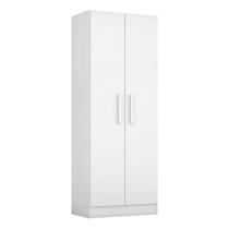 Armário Multiuso Organizador para Escritório ou Lavanderia 4 Prateleiras Belém Branco Notável