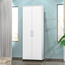 Armário Multiuso Organizador Para Lavanderia/ Cozinha 2 Portas 4 Prateleiras Inglaterra Branco JA Armário Multiuso Organizador Para Lavanderia/ Cozinha 2 Portas 4 Prateleiras Inglaterra Branco JA