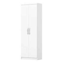 Armário Multiuso Organizador para Lavanderia Escritório Cozinha Área de Serviço 2 Portas 5 Prateleiras