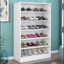 Armário Multiuso Organizador Sapateira Lais Branco - Ajl Móveis Armário Multiuso Organizador Sapateira Lais Branco - Ajl Móveis
