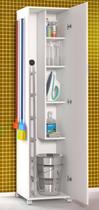 Armário Multiuso Para Sua Cozinha 1 Porta Porta 3 Vassouras