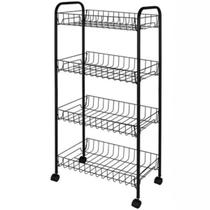 Armário Multiuso pra Organização de Cozinha Quarto Lavanderia Banheiro 4 Andares