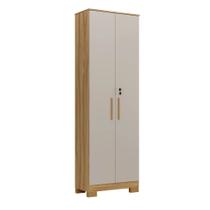 Armario Multiuso Ronipa Bordô MDF 02 portas com chave