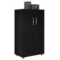 Armário Multiuso Rosana 2 Portas Preto AJL