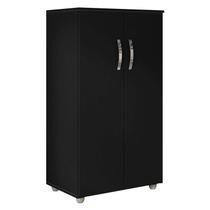 Armário Multiuso Rosana Preto Fosco - AJL Armário Multiuso Rosana Preto Fosco - AJL