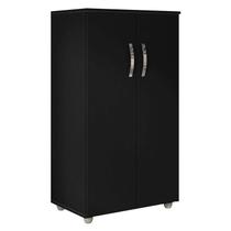 Armário Multiuso Rosana Preto Fosco - AJL Armário Multiuso Rosana Preto Fosco - AJL