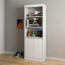 Armário Multiuso Sala Escritório 2 Portas Encanto Patrimar Branco