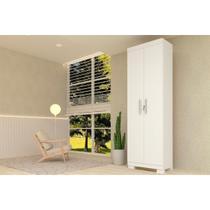 Armário Multiuso Sala Iris 2 Portas c/ Chave Branco - ACP Armário Multiuso Sala Iris 2 Portas c/ Chave Branco - ACP