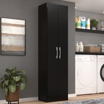 Armário Multiuso San Marino 2 Portas Preto - Móveis Sim Armário Multiuso San Marino 2 Portas Preto - Móveis Sim