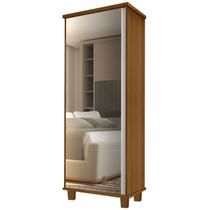 Armario Multiuso Sapateira 1 Porta Com Espelho 00703502 Carvalho LPA