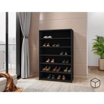 Armário Multiuso Sapateira 5 Prateleiras Lais Estrutura MDP Armário Multiuso Sapateira 5 Prateleiras Lais Estrutura MDP