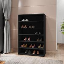 Armario Multiuso Sapateira 5 Prateleiras Lais Preto Reajl Armario Multiuso Sapateira 5 Prateleiras Lais Preto Reajl