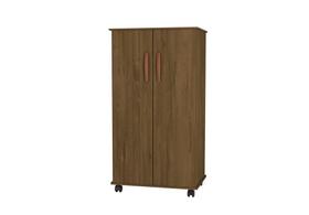 Armário Multiuso Sapateira Nara Luxo com 2 Portas com Puxadores 3 Prateleiras Espaço Amplo e Pés com rodízios