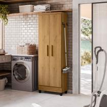 Armário Multiuso Slim 2 Portas C/ Suporte Freijó - Bela Móveis Armário Multiuso Slim 2 Portas C/ Suporte Freijó - Bela Móveis