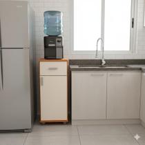 Armário Multiuso Suporte Balcão para Bebedouro Anna Cedro Com Off Armário Multiuso Suporte Balcão para Bebedouro Anna Cedro Com Off