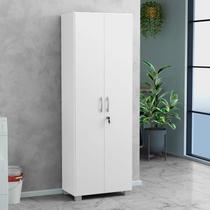Armário Multiuso Vegas 2 Portas com Chave Branco San Marino Armário Multiuso Vegas 2 Portas com Chave Branco San Marino