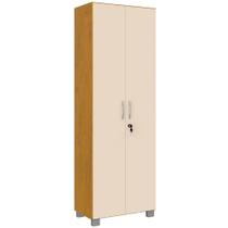 Armário Multiuso Vegas 2 Portas com Chave San Marino Cor Noce Pérola